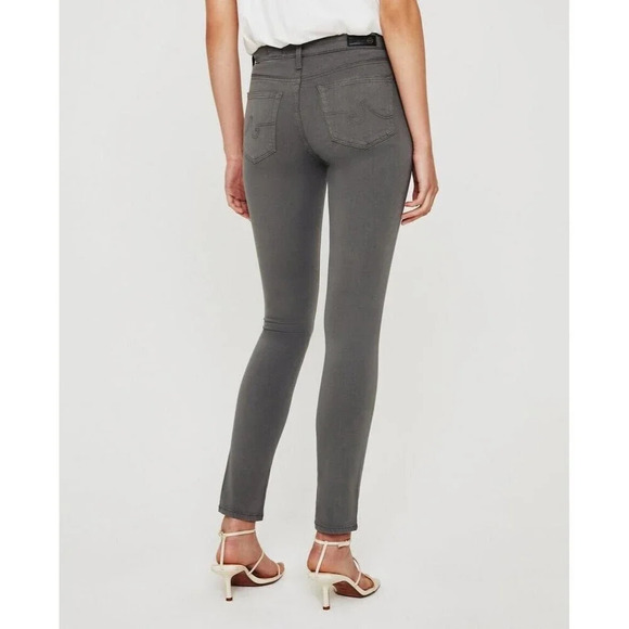 AG Adriana Goldschmied Gray Prima Mid-Rise Skinny Jean Womens 27R Cigarette Pant - Picture 6 of 16